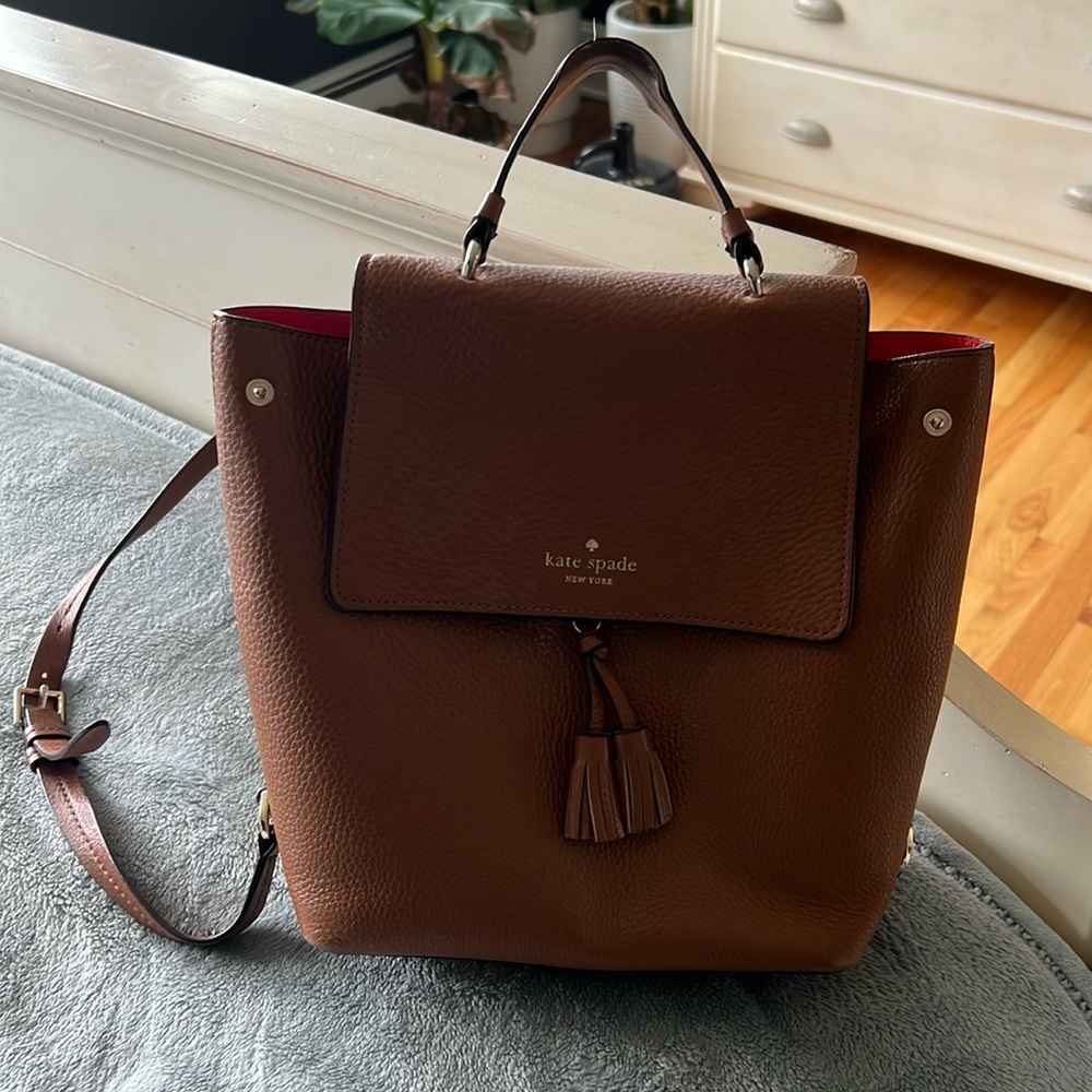 Kate Spade Leather Backpack Purse